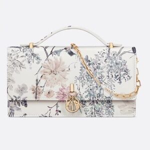 DIOR My Dior Mini Millefiori Printed Lambskin Bag Gold Pearl Chain - Rare